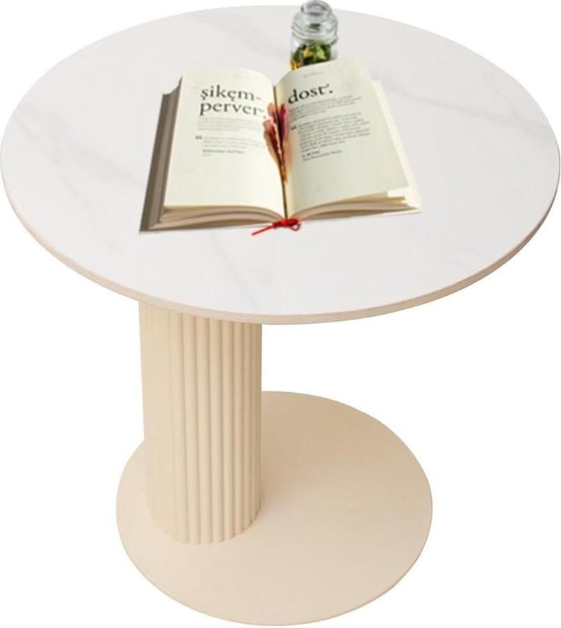 JGS Veelzijdige en Stijlvolle C-vormige Bijzettafel voor Woonkamer en Slaapkamer