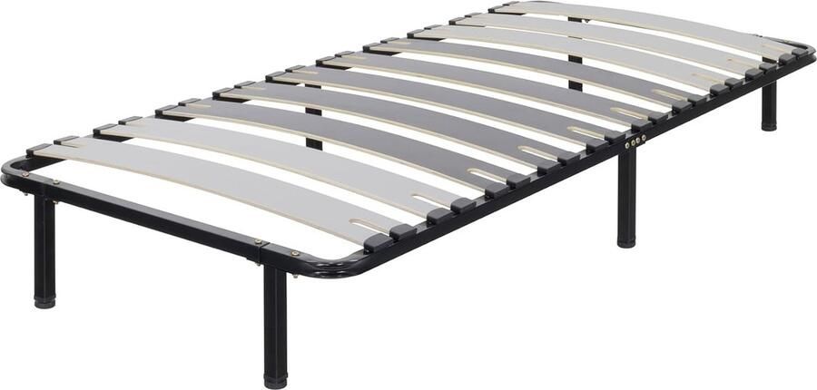 JGS Luxe Metalen Bed Steun Verstelbare Lattenbodem op Poten (120x200 cm) voor Perfecte Slaapervaring