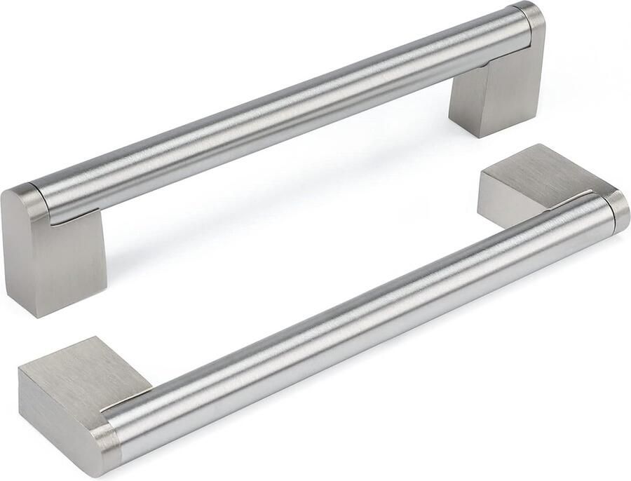 JGS Luxe Roestvrijstalen Meubelgrepen Stijlvolle Zilverkleurige Keukenkast Handvatten Set van 25