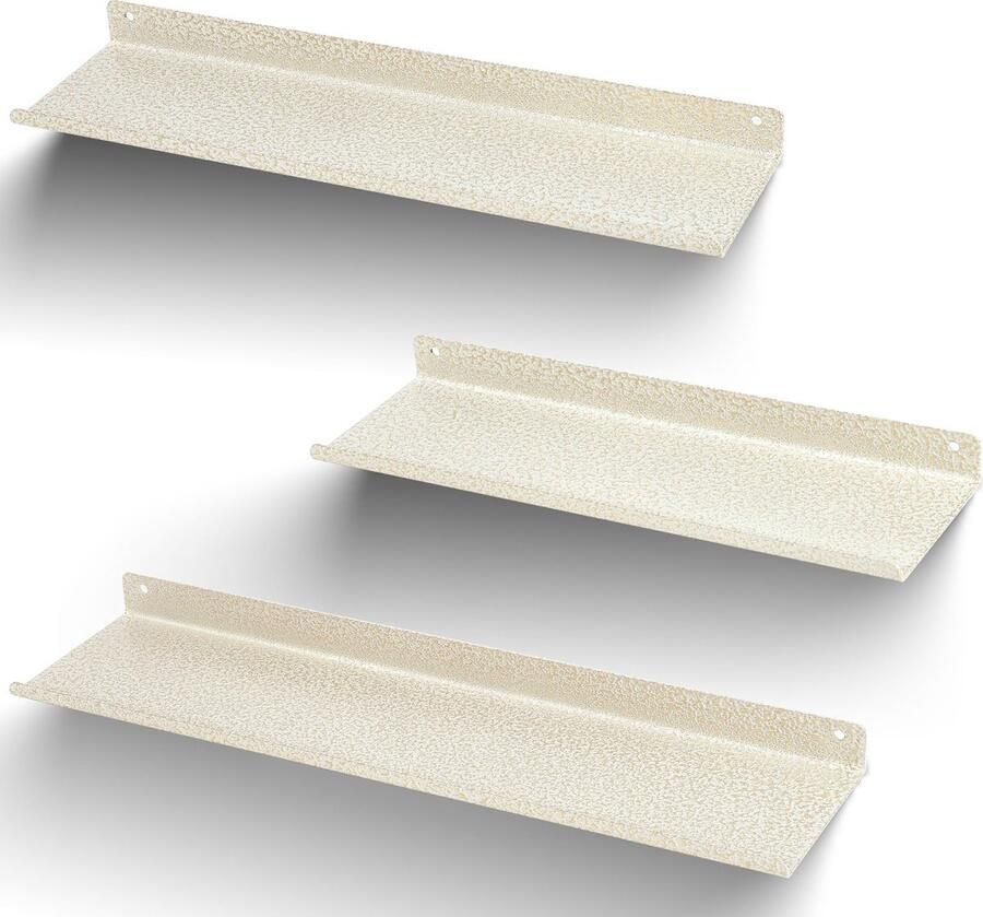 JGS Moderne Metalen Wandplanken Set van 3 voor Ruimtes