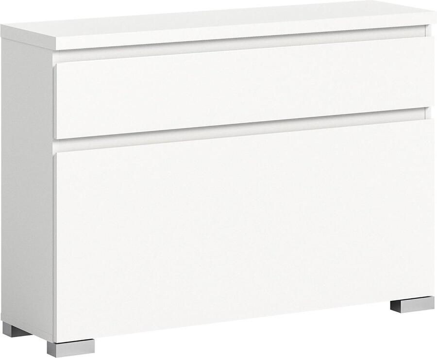 JGS Moderne Witte Schoenenkast Shoelove Ruimtebesparend Design Perfect voor Hal of Gang