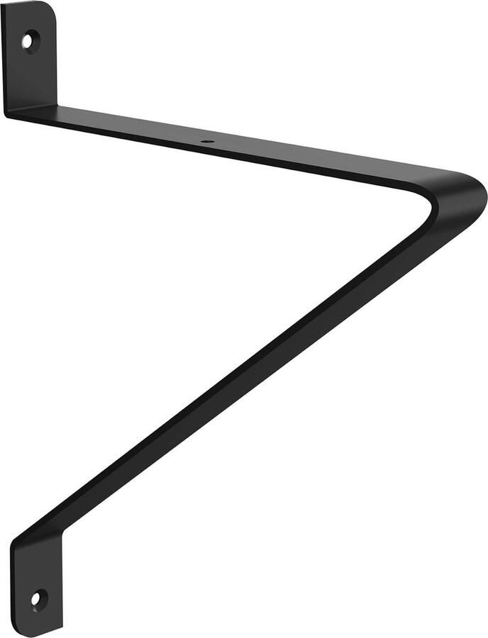 JGS Moderne Zwarte Wandsteunen voor Creatieve Plankontwerpen – Set van 2 25 x 22 cm