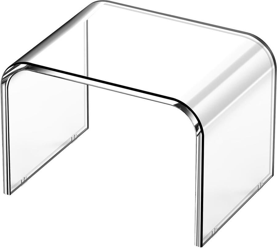 JGS Multifunctionele Transparante Acryl Opstapkruk voor Keuken Badkamer en Huis tot 113 kg