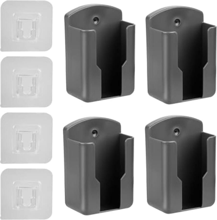 JGS Multifunctionele Zelfklevende Opbergdozen voor Muurmontage – Set van 4