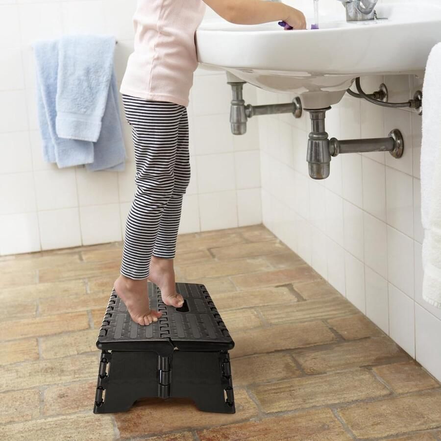 JGS Opvouwbare Draagbare Trap voor Ouderen en Zwangeren met Hoge Draagkracht