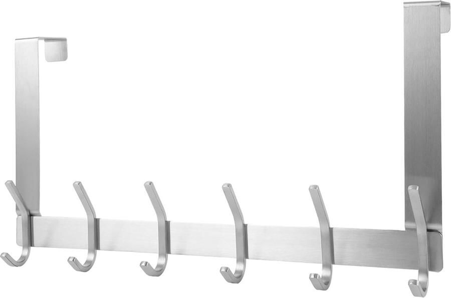 JGS Praktische Deurkapstok Met RVS Haken Voor Efficiënte Opruimoplossingen In Huis