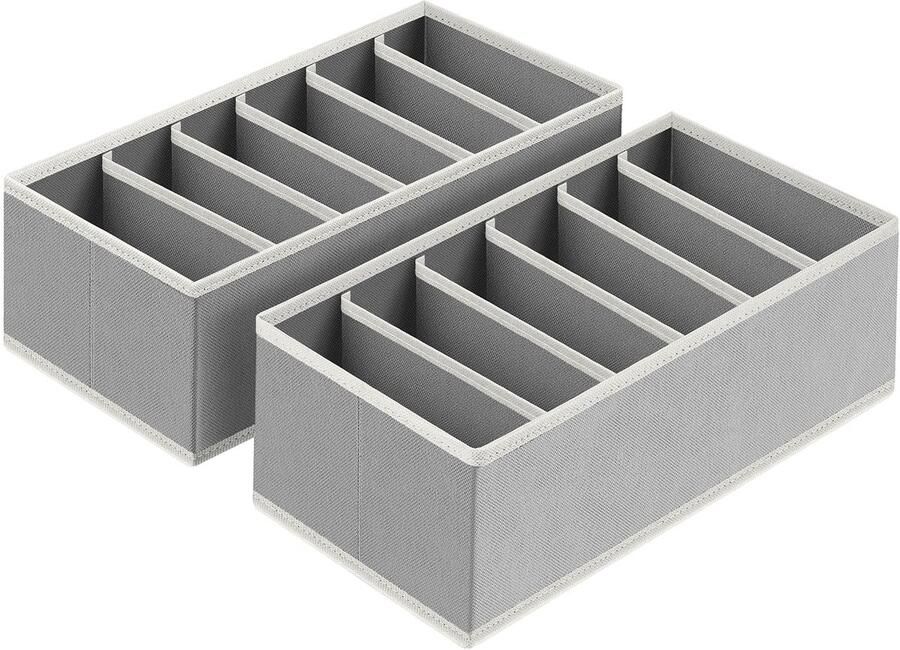 JGS Praktische Lade-organizer Set voor Sokken Ondergoed Stropdassen en Accessoires 2 Stuks Kast Organizer
