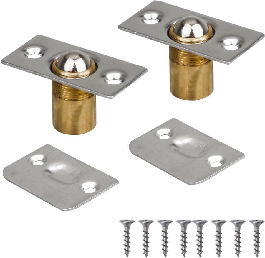 Allecto Premium Set van 2 Kastdeur Bal Vangsten voor Keukenkasten Veilig Sluiten van Meubeldeuren met Gemak