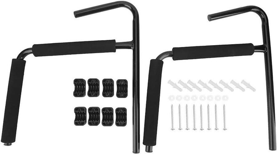 JGS Premium Cocoarm 1 Paar voor Kayak Opslag Muurbevestiging met Draagvermogen van 70kg Wandmontage Kayak en Kano Houder met Peddelopslag