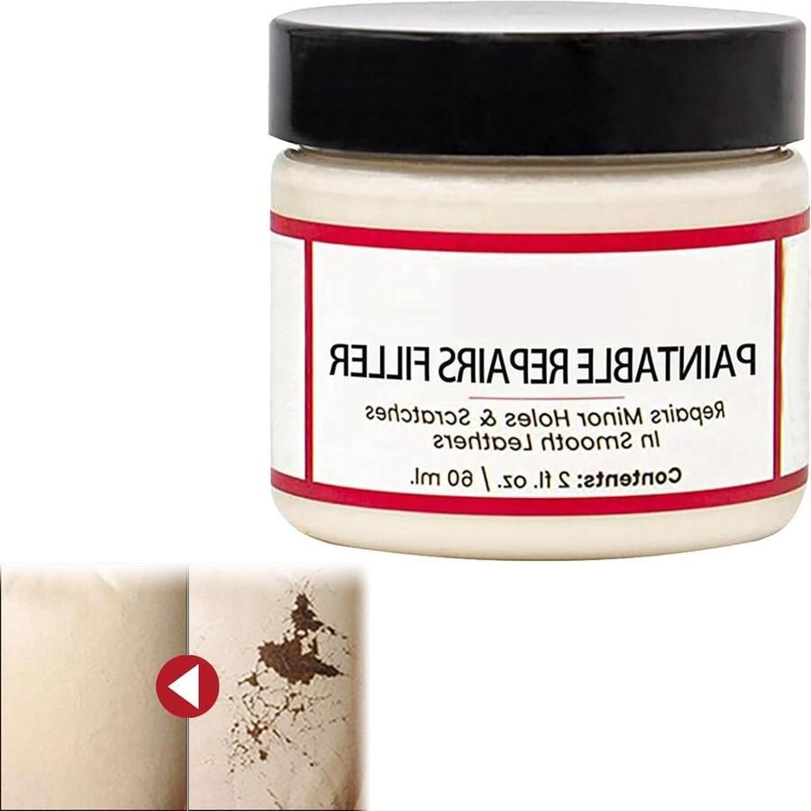 JGS Premium Leer Reparatiecrème voor Autostoelen Banken Kleding en Tassen 60 ml