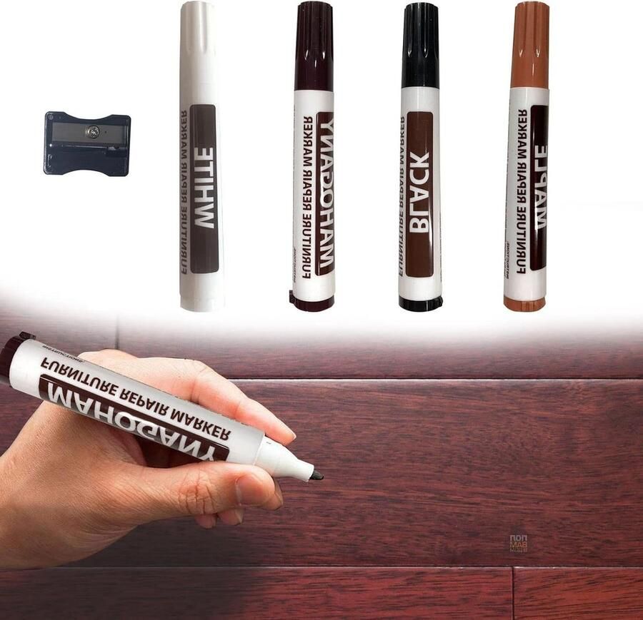 Titel: Allecto Plus Meubelreparatieset: hout reparatiepennen 5 stuks meubel reparatie