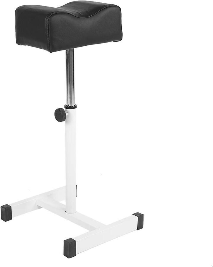 JGS Premium Pedicurekruk met voetensteun Verstelbare voetenmassagestoel voor salon Beensteun voor manicure en nageltechnicus