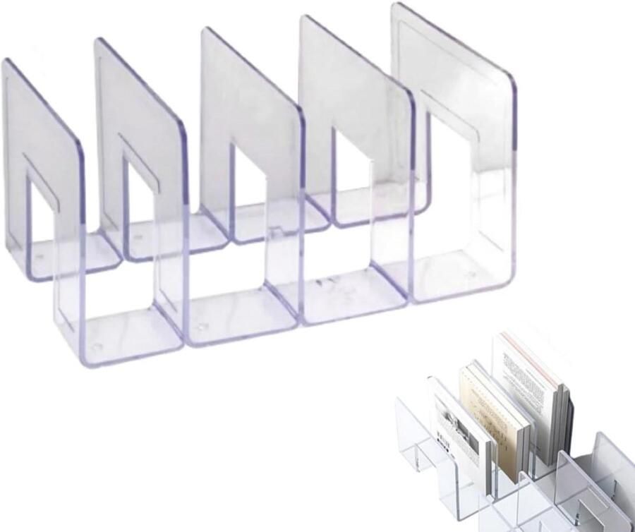 JGS Premium Tasverdelers voor handtas en portemonnee organizer in kast (4 secties) doorzichtige plankverdelers