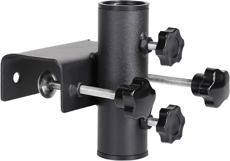 JGS Premium Umbrella Houder voor Balustrade Stabiele Metalen Paraplu Houder voor Balkon Verstelbare Houder voor Parasols Balkon Patio Accessoire