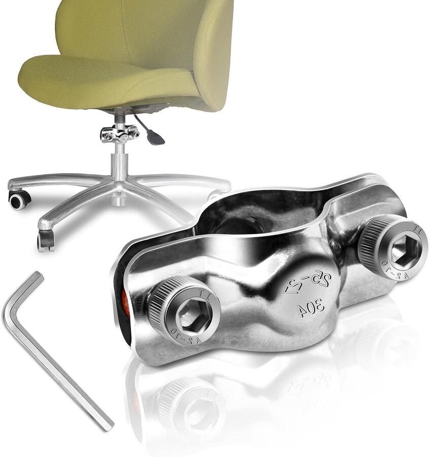 JGS Premium Verstelbare bureaustoel spaarder Roestvrij staal Hoogte verstelbaar Geen gereedschap nodig Alternatief gasliftcilinder