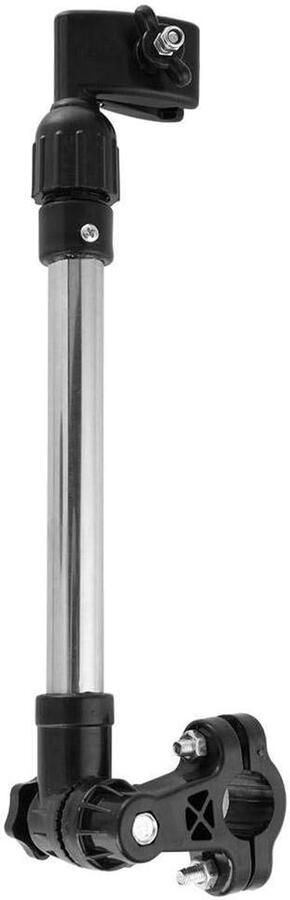 JGS Premium Verstelbare Parapluhouder voor Kinderwagen en Fiets Universeel Geschikt voor Stuur van 2-25 cm Gemakkelijk te Bevestigen op Rolstoel of Golftrolley