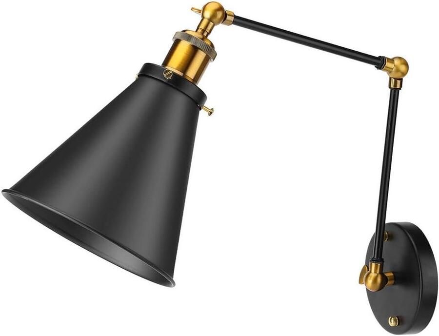 JGS Premium Verstelbare Vintage Wandlamp voor Industriële Muurdecoratie in Huis Restaurant Café en Bar