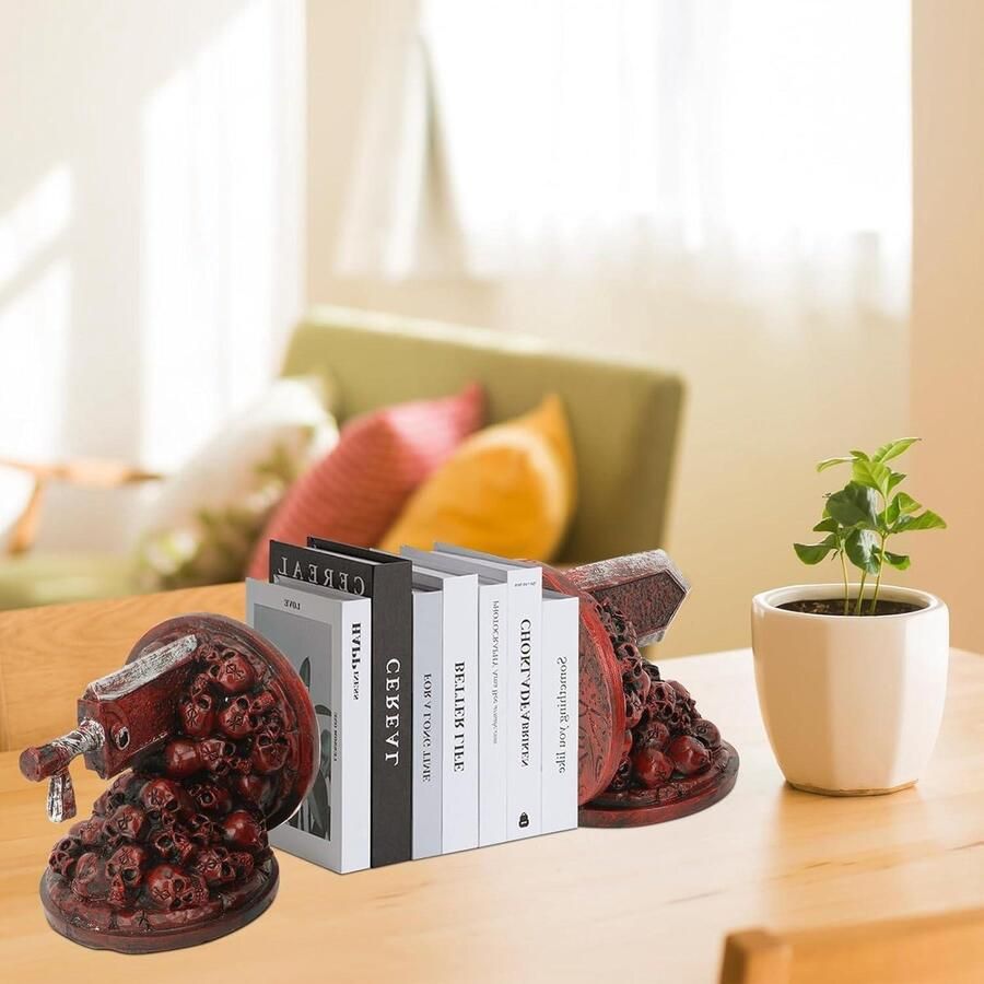 JGS Premium Vintage Hars Draak Boekensteunen Decoratieve Furious Dragon Slayer Boekensteunen Voor Kinderbureau Fantasie Boek Eindigt Kaarshouder Bureau Decoratie met Draken Thema