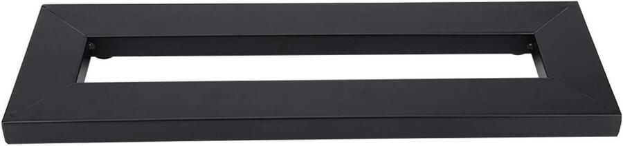 JGS Premium Zwarte aluminium deurhaken voor deurkleding Draaggewicht 20 kg Eenvoudige installatie 40 cm lengte 6 haken