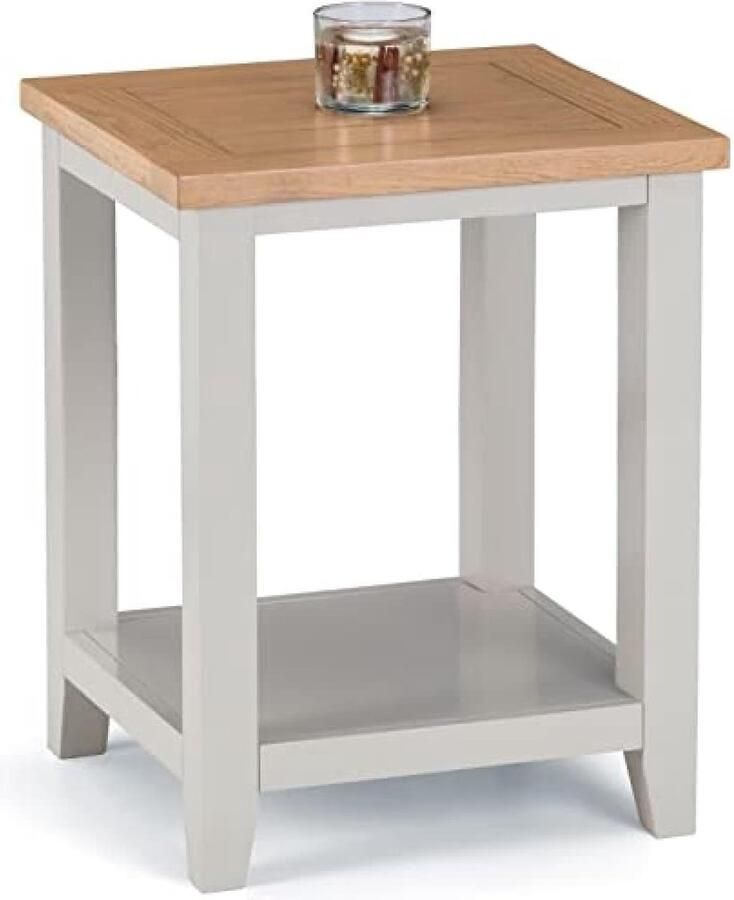 JGS Richmond Bijzettafel in een Stijlvolle Combinatie van Grijs en Eiken