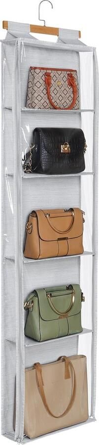 JGS Ruime Hangende Handtas- en Accessoire Organizer met Transparante Vakken voor Kledingkast en Deur