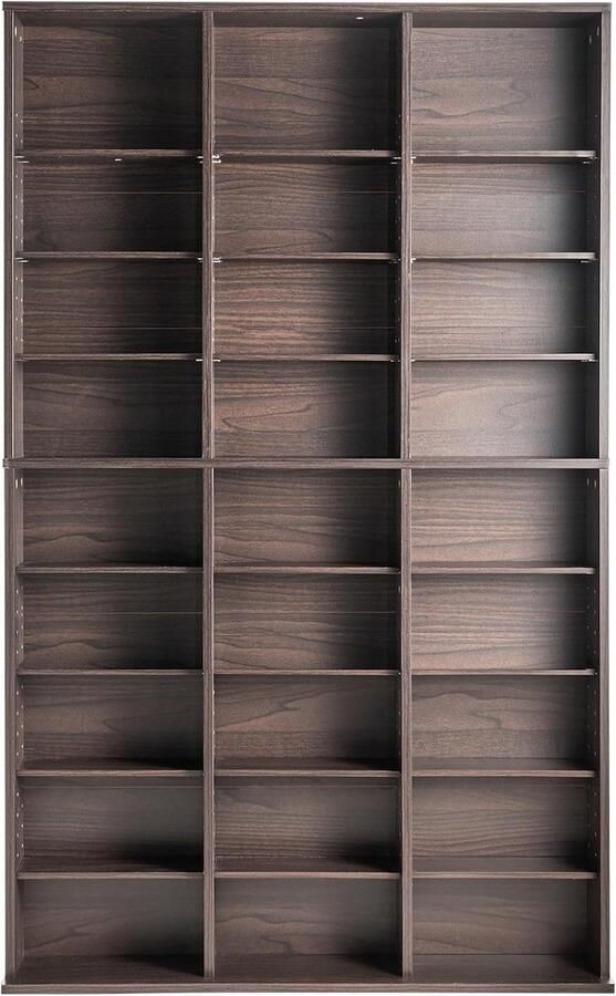 JGS Ruime Media Opbergkast met 9 Lagen voor CD's DVD's en Meer