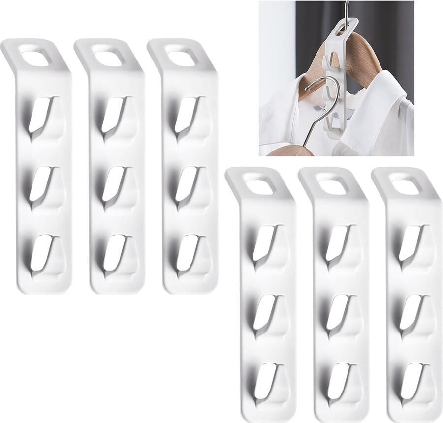 JGS Ruimtebesparende Kledingkast Organizers Met Verbindingshaken Voor Efficiënt Ophangen Van Kledingstukken