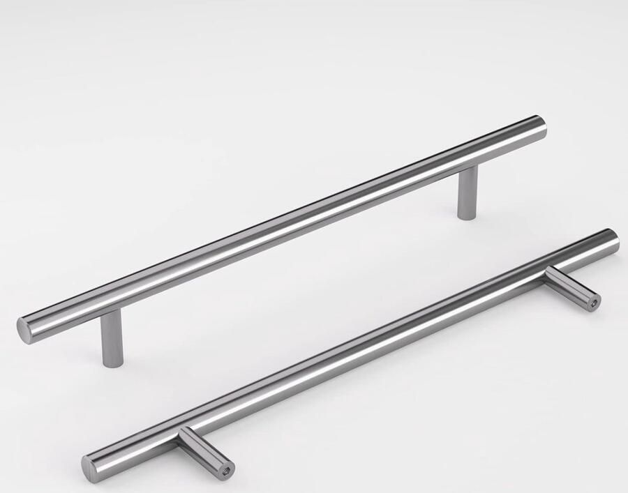 JGS Set van 10 Moderne Handgrepen voor Keuken- en Kastdeuren in Roestvrij Staal