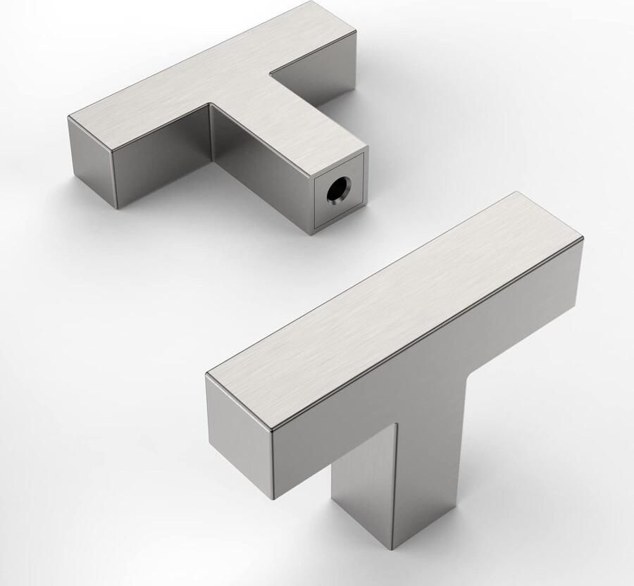 JGS Set van 10 Moderne Roestvrijstalen Meubelknoppen voor Kasten en Lades