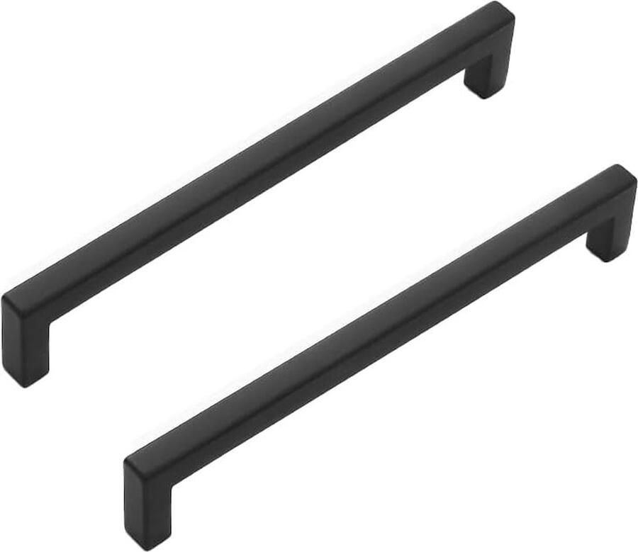JGS Set van 2 Moderne Zwarte Meubelgrepen van 160 mm voor Kastdeuren en Lades