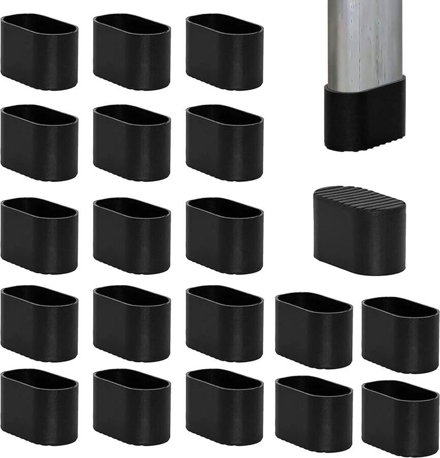 JGS Set van 20 Ovale Meubelvoet Beschermers voor Stoelpoten en Vloerbescherming