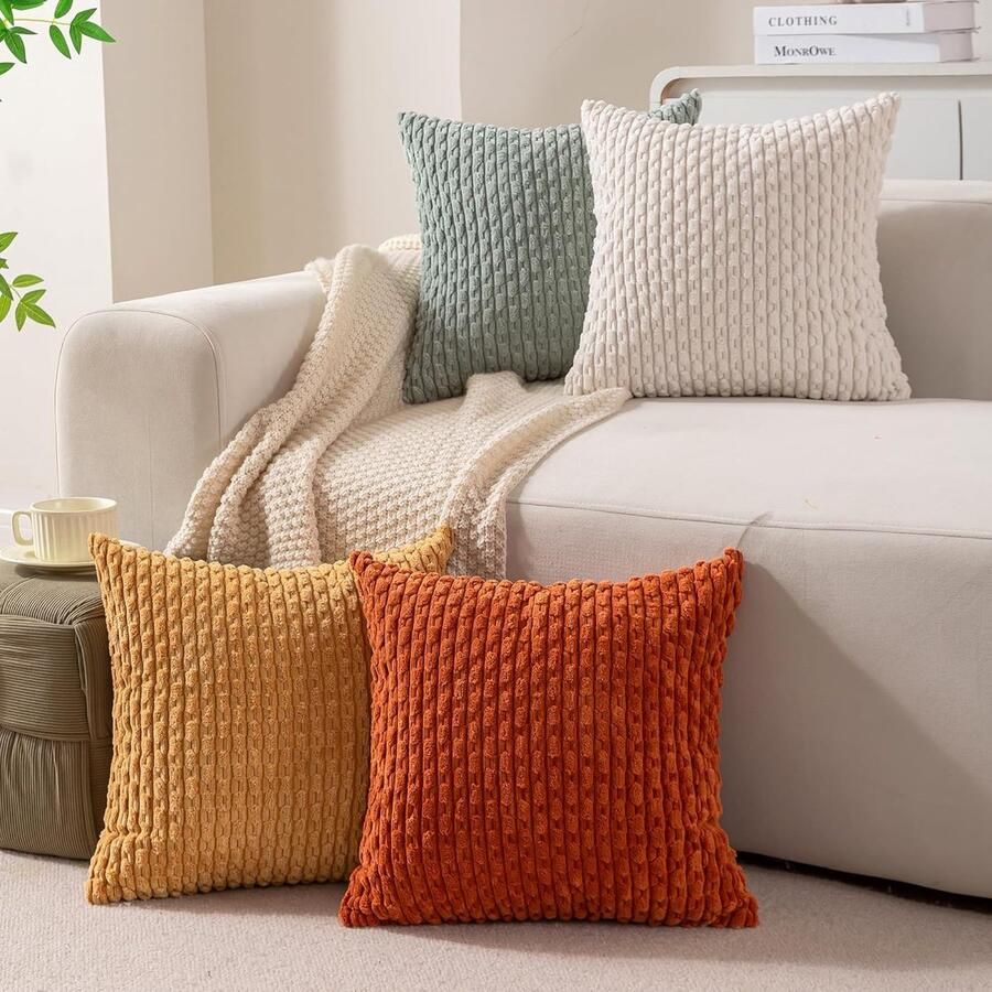 JGS Set van 4 Bohemian Sierkussenhoezen met Marokkaans Design voor Bank of Slaapkamer