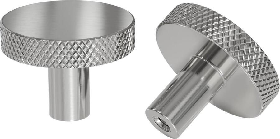 JGS Set van 4 Elegante Meubelknoppen in Zilver voor Kast en Lade