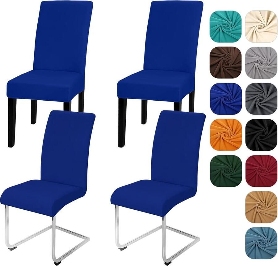 JGS Set van 4 Elegante Stoelhoezen voor Verschillende Interieurstijlen