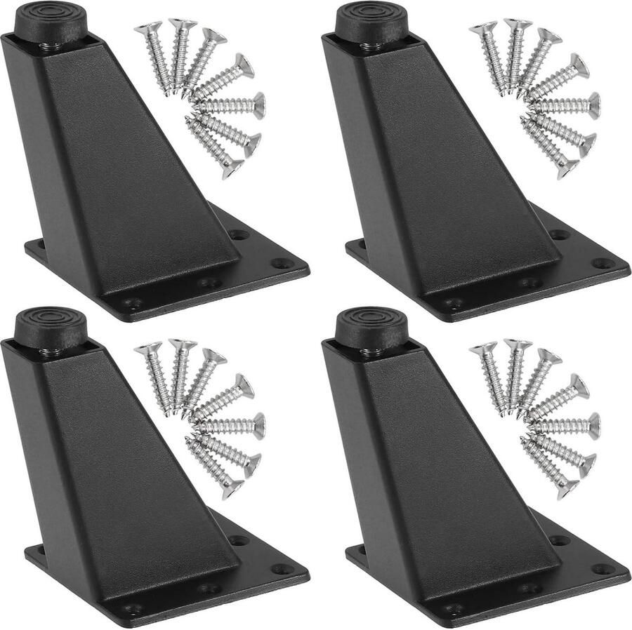 JGS Set van 4 Verstelbare Meubelpoten in Driehoekige Vorm voor Keuken en Tafel