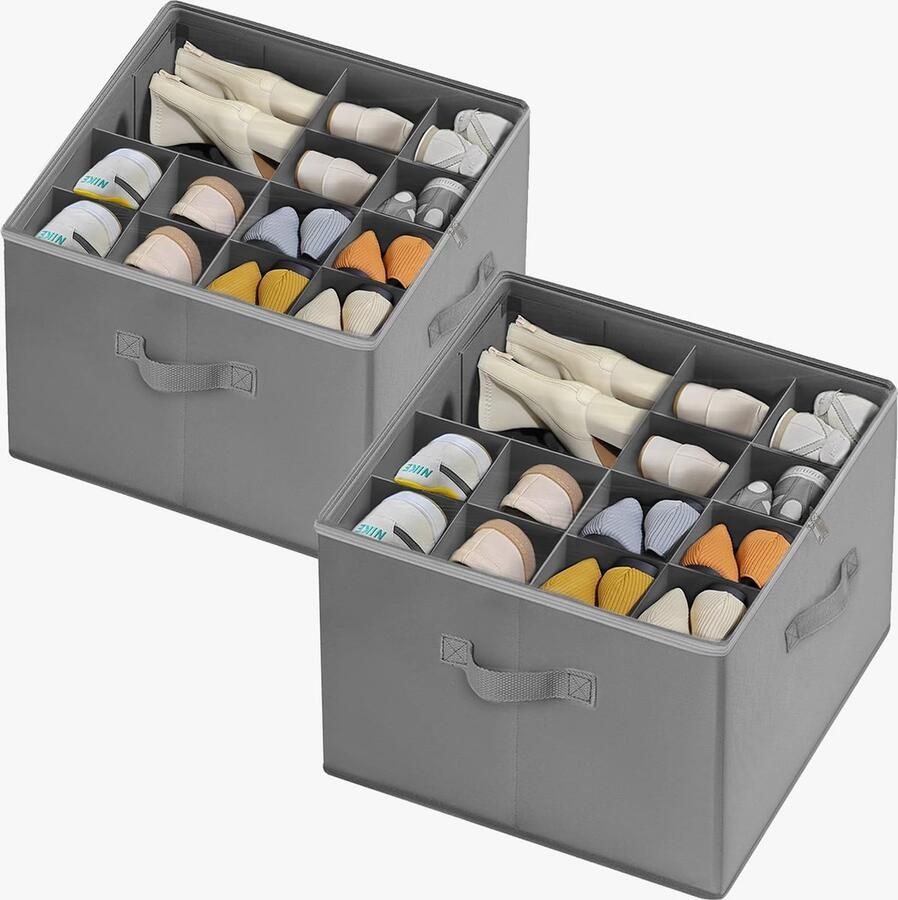 JGS Slimme en Ruimtebesparende Verstelbare Schoenenorganizer Set voor Opslagbehoeften in Huis