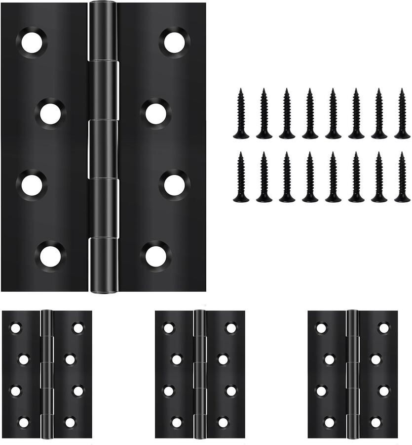 JGS Stevige Inklapbare Deurscharnieren Set van 4 voor Toepassingen