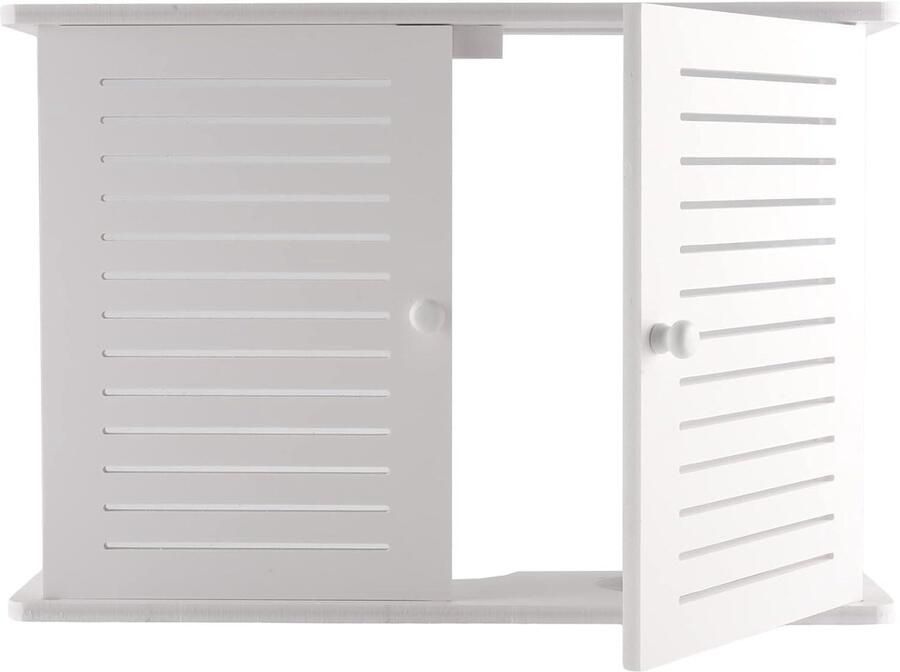 JGS Stijlvolle Draadloze Router Opbergrek voor Kabelbeheer en Wandmontage