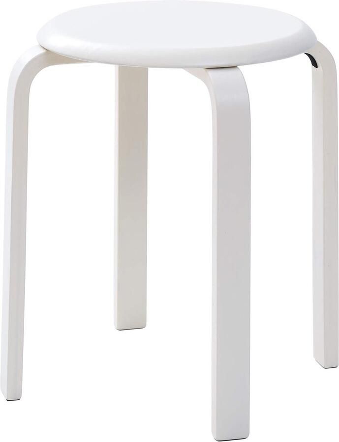 JGS Stijlvolle en Ruimtebesparende Multifunctionele Houten Kruk voor Elke Kamer in Huis