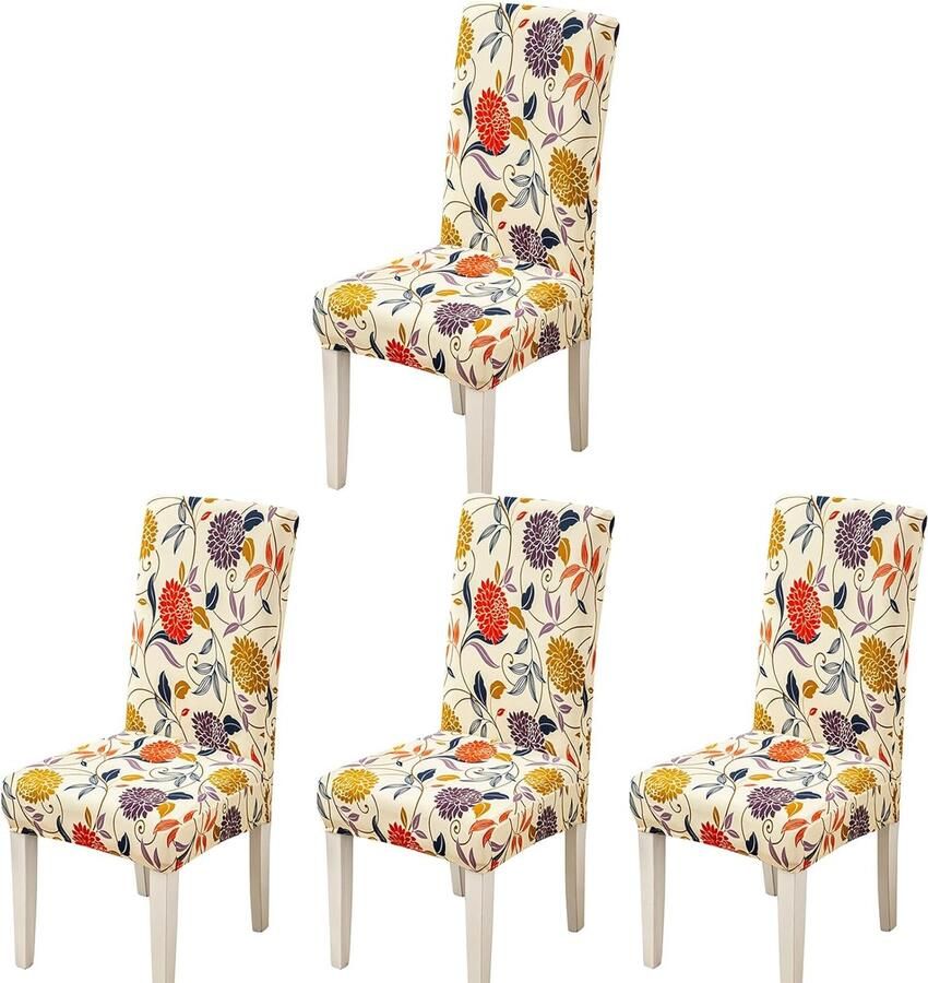 JGS Stijlvolle en Universele Stoelhoezen voor Eetkamerstoelen en Schommelstoelen