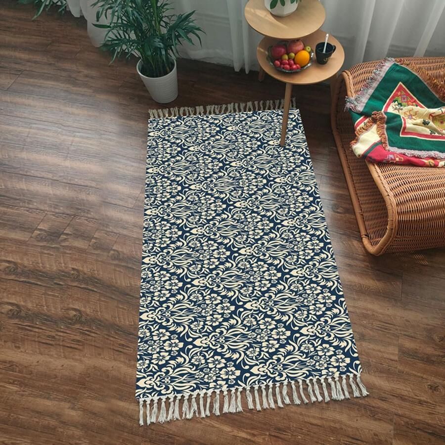 Goodivery Stijlvolle Grijze Vloerkleed voor Woonkamer en Keuken Wasbaar en Antislip 60 x 180 cm
