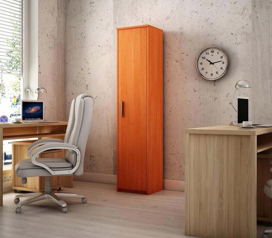 JGS Hoogwaardige Hoge Opbergkast met Deuren voor Kantoor Hal Woonkamer of Kinderkamer