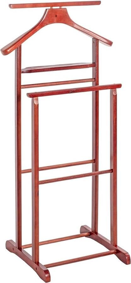 JGS Stijlvolle Houten Kledingstandaard voor Mannen Ideaal voor Slaapkamer of Kleedkamer