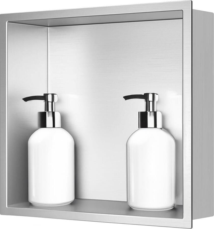 JGS Stijlvolle Inbouw Douche Niche voor Georganiseerde Badkameropslag