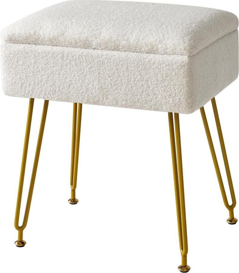 JGS Stijlvolle Multifunctionele Kruk met Opbergruimte voor Slaapkamer en Woonkamer