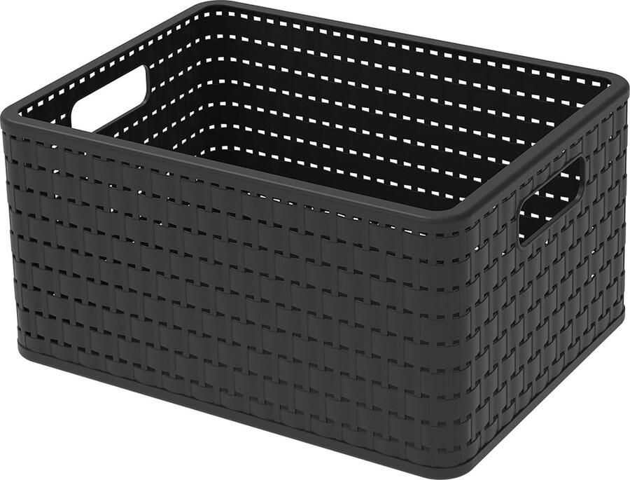 JGS Stijlvolle Opbergdoos van 18 Liter met Rotan Uiterlijk voor Toepassingen