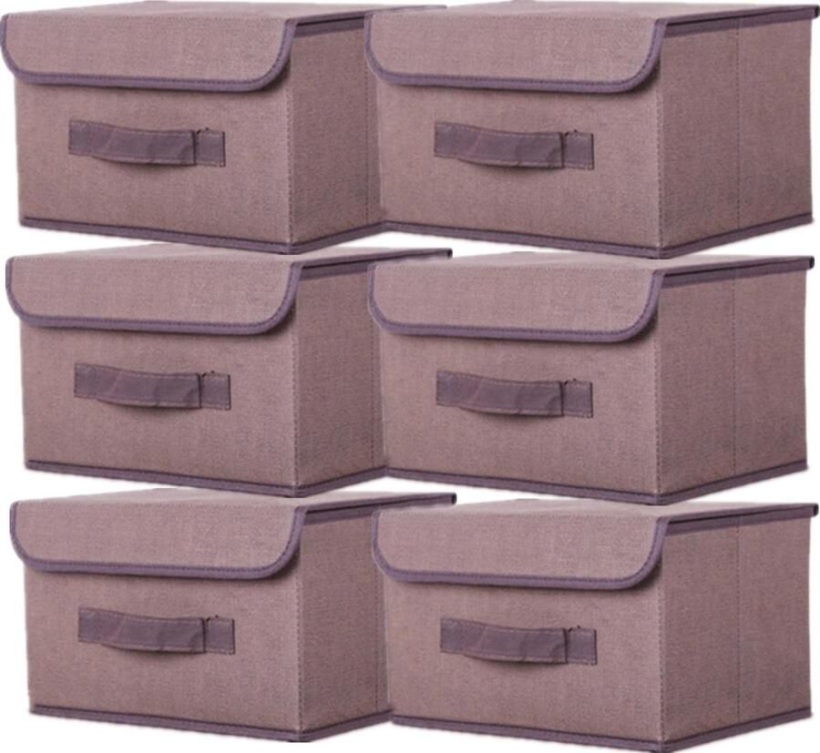 JGS Stijlvolle Opvouwbare Stoffen Opbergdozen met Deksel voor Optimaal Ruimtegebruik in Huis