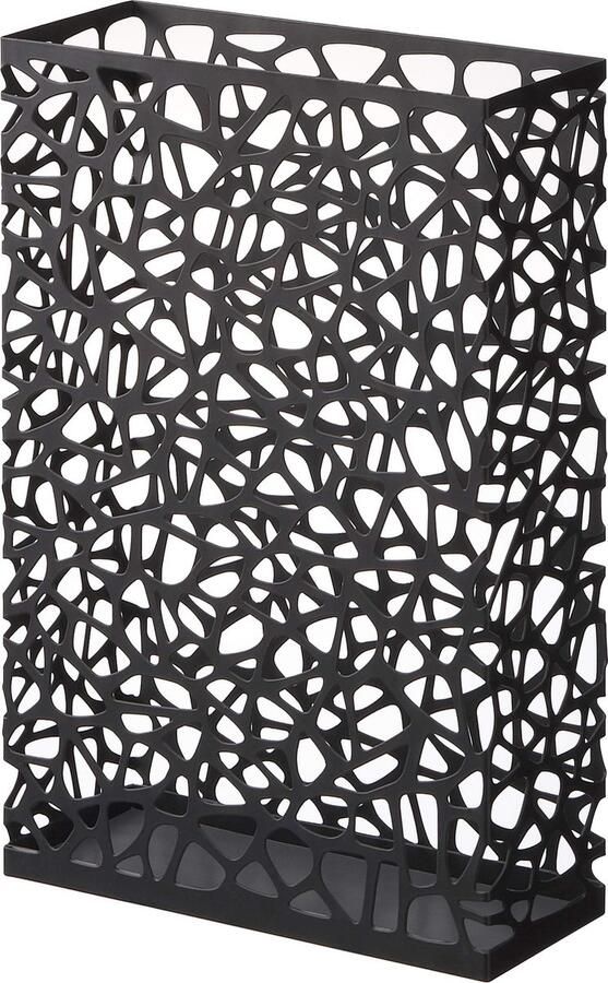 JGS Stijlvolle Parapluhouder met Modern Nestontwerp van Hoogwaardig Staal in Zwarte Kleur