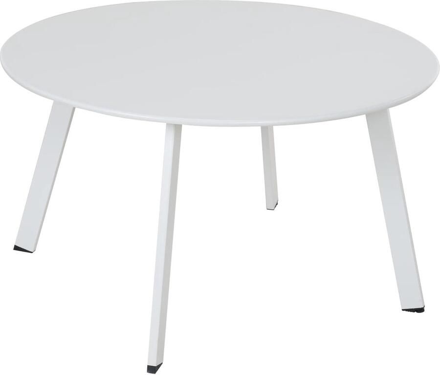 JGS Stijlvolle Ronde Bijzettafel voor Binnen en Buiten met Gemakkelijk Onderhoudbare Coating