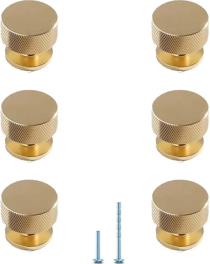 JGS Stijlvolle ronde kastknoppen in zwart en goud voor moderne interieurinrichting